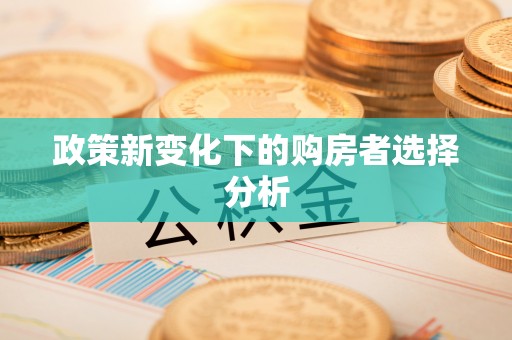 万山政策新变化下的购房者选择分析