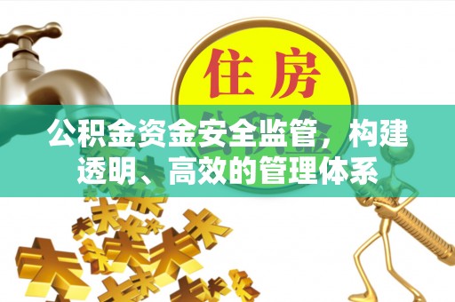 万山公积金资金安全监管，构建透明、高效的管理体系